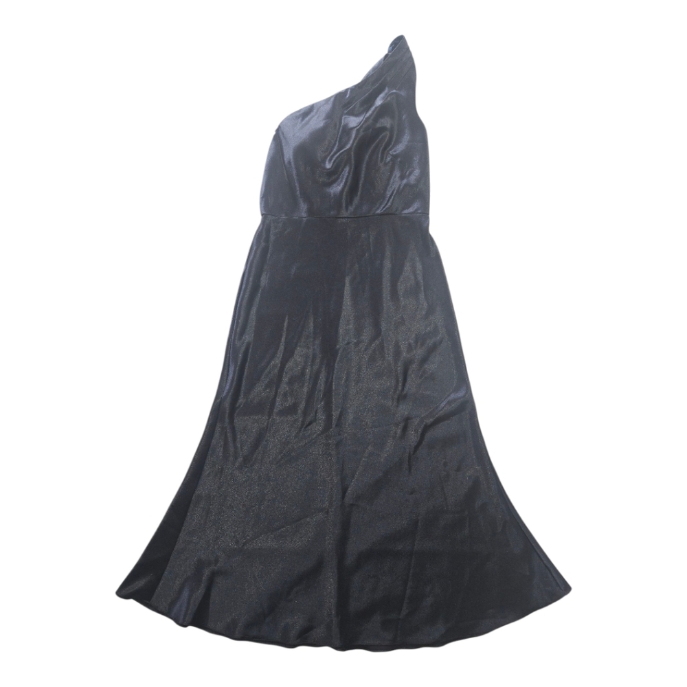 Jenny Yoo Women's Lena Satin Dress French Blue Size 8